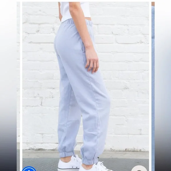 Brandy melville light blue rosa sweatpants hotsell